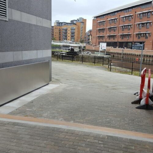 Leeds Royal Armouries flood gates