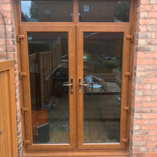 Woodgain patio doors