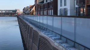 glass flood walls from Lakeside Flood Solutions