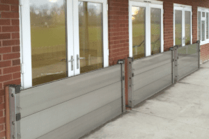 How to flood-proof your home: flood barriers installed on a property by Lakeside Flood Solutions